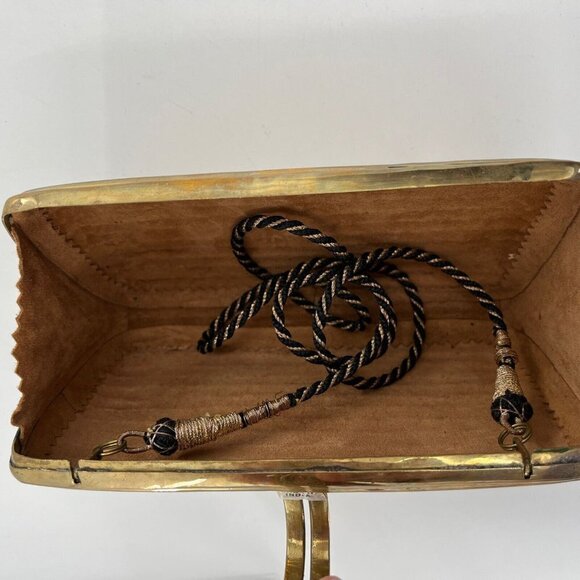 Brass Clutch Pillow Rope Handle 7.5"x4.5" - Picture 6 of 9